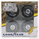 Greenlight Accessories Set 4x Ruote - 4x Wheels Goodyear Bigfoot 1:18 Černá Stříbrná