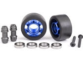Traxxas koleso pre wheelie súpravu hliníkové eloxované namodro (2)