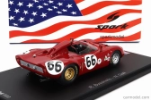 Spark-model Alfa romeo 33 Spider Team Autodelta N 66 12h Sebring 1967 R.bussinello - N.galli 1:43 Red