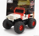 Jada Jeep Wrangler Sea And Water Land Open 2015 - Jurský svet 1:16 Bielo-červená