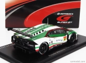 Spark-model Lamborghini Aventador Gt3 Team Jloc N 87 Gt300 Super Gt 2022 K.mtsuura - N.sakaguchi 1:43 Bielo-zelená