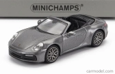 Minichamps Porsche 911 992 Carrera 4s Cabriolet Open 2019 1:87 Grey Met