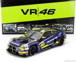 Minichamps BMW radu 4 M4 Gt3 Team Wrt N 46 4h Le Castellet 2024 Valentino Rossi - Maxime Martin - Raffaele Marciello 1:18 Modrá Žltá Čierna