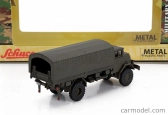 Schuco MAN 630 Truck Telonato German Army 2-assi 1958 1:87 Vojenská Zelená