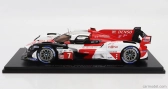 Spark-model Toyota Gr010 3.5l V6 Twin Turbo Hybrid Team Gazoo Racing N 7 24h Le Mans 2023 Mike Conway - Kamui Kobayashi - Jose Maria Lopez 1:18 Biela červená