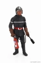Le mans miniatures Figures Vigile Del Fuoco Jean Luc - French Pompiers Fireman 1970 1:18 Grey