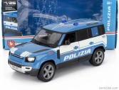 Bburago Land Zover New Defender 110 Polizia 2020 1:25 svetlomodrá