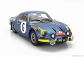 Solido Renault Alpine A110 1600s (nočná verzia) N 6 Rally Montecarlo 1972 J.candruet - P.pagani 1:18 Blue Met