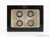 Sada príslušenstva 4x disky a pneumatiky pre sériu 3 323i (e21) 1975 1:18 Black Silver