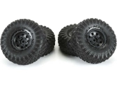 Pro-Line kolo 1:30, pneu Aztek, disk černý Clobber (4): Axial SCX30