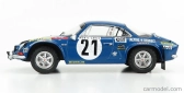 Ixo-models Renault Alpine A110 1800s N 21 Rally Montecarlo 1973 J-p.nicolas - M.vial 1:24 Blue Met