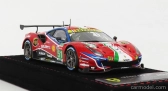 Bbr-models Ferrari 488 Gte Evo 3.9l Turbo V8 Team Af Corse N 51 2nd Lmgte Pro Class 24h Le Mans 2020 J.calado - A.pier Guidi - S.serra - Con Vetrina - S vitrínou 1:43 červená biela modrá