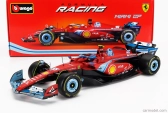 Bburago Ferrari F1  Sf-24 Team Scuderia Ferrari N 55 5th Miami Gp 2024 Carlos Sainz 1:18 Červená Černá Světle Modrá