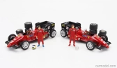 Brumm Iveco fiat Fiat Iveco 190 Truck Car Transporter Monaco Gp 1984 With 2x F1 Ferrari 126ck Turbo N 27 Michele Alboreto - N 28 Rene Arnoux + Figures And Accessories 1:43 Red