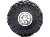 Pro-Line kolo 1:30 s pneu Baja Pro X, disk chromový (4): Axial SCX30