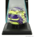 Spark-model Bell helmet Casco Helmet F1 Lewis Hamilton Team Mercedes Amg Petronas Motorsport Formula One N 44 Winner British Gp 2024 1:5 Fialově Žlutá
