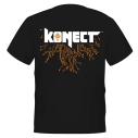 KONECT tričko čierne - veľkosť "XXL"