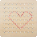 small foot Dřevěná deska Geoboard - poškozený obal