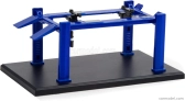 Greenlight Accessories Garage Set Officina - Ponte Sollevatore Auto - Four Post Lift 1:64 Blue