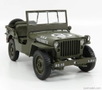 Welly Jeep Willys 1/4 Mb Usa Army Open 1942 1:18 Vojenská zelená
