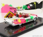 Spark-model Cadillac Eldorado Biarritz Cabriolet 1959 - Parade Des Pilotes Team Rebellion Racing 24h Le Mans 2019 T.laurent - G.menezes - N.berthon 1:43 Biela Ružová Čierna