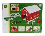 Britains Accessories Set Farm Toys With Tracor + Trailer And Truck 1:64 Zelená Bílá
