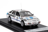 Trofeu Ford england Sierra Xr 4x4 N 6 Winner Rally Invernale Sachs 1986 Gustel Brusch - Detlef Schaller 1:43 Bílá