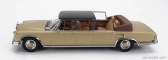 Kk-scale Mercedes benz S-class 600 Pullman (w100) Landaulet Semiconvertible 1964 1:18 Gold Met Black