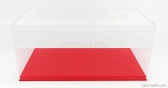 Luxcase Vetrina display box Base In Ecopelle Rossa - Syntetická koža Base Red - Lungh.lenght 45.8 Cm X Largh.width 25.1 Cm X Alt.height 20.6 Cm (altezza Interna Cm 18.5) 1:12 Red