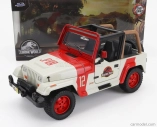 Jada Jeep Wrangler Rubicon Open - Jurský svet 2015 1:24 Bielo-červená