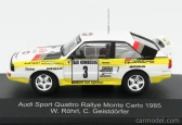 Cmr Audi Sport Quattro Audi Team Hb N 3 2nd Rally Montecarlo 1985 W.rohrl - C.geistdorfer 1:43 Bílá Žlutá