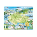 Larsen Vzdelávacie puzzle Česká republika Pamätihodnosti 78 dielikov