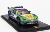 Spark-model Chevrolet Corvette C6.r Z06 Team Sangari Brazil N 8 24h Spa 2009 Enrique Bernoldi - Xavier Maassen - Roberto Streit 1:43 Modrá Zelená Žlutá