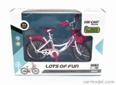 Golden wheel models Bicicletta Lady Classic Bicycle 1:10 Růžová Bílá