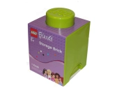 LEGO úložný box 125x125x180mm - Friends světle zelený