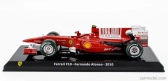 Edicola Ferrari F1  F10 N 8 Season 2010 Fernando Alonso - Con Vetrina - With Showcase 1:24 F-1 Červená S Bílou