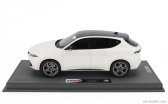 Bbr-models Alfa romeo Tonale Tributo Black Roof 2023 - Con Vetrina - S vitrínou 1:18 Bianco Alfa - White Black