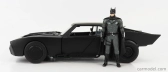 Jada Batman Batmobile With Figure 2022 - The Batman Movie 1:18 Matt Black