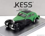 Kess-model Bugatti 57c S/n.57335 Coupe Aerodynamique Closed Roof 1938 1:43 Green Black