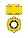 Hliníkové Nylon STOPmatky M2 - zlaté - 10 ks.