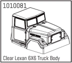 HBP240170 - (1010081) Clear Lexan 6X6 Truck Body