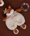 Doudou Dárková sada Plyšová liška Mina s chrastítkem 18 cm