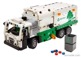 Lego Mack Lego Technic - Lr Elektrické smetiarske auto Raccolta Rifiuti Urbani - 252 dielikov Bielozelená