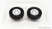 Road-kings Accessories Set 4x Wheels-tyres With Axle 1:18 Bílá Černá