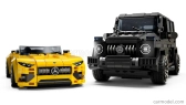 Lego Mercedes benz Lego - Sada 2x Trieda G G63 Amg 2020 + Trieda S Sl63 Amg Spider 2022 Žltá čierna