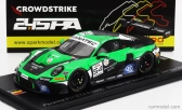 Spark-model Porsche 911 992 Gt3 R Team Huber Racing N 54 24h Spa 2023 A.guven - S.muller - C.engelhart 1:43 Green Black