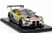 Spark-model BMW radu 4 M4 Gt3 Team Rowe Racing N 99 24h Nurburgring 2024 R.frijns - S.van Der Linde - D.vanthoor - A.farfus 1:43 Sivá Žltá Biela