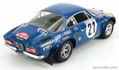 Ixo-models Renault Alpine A110 1800s N 21 Rally Montecarlo 1973 J-p.nicolas - M.vial 1:24 Blue Met