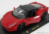 Edicola Ferrari 458 Italia 8c 2009 - Con Vetrina - With Showcase 1:24 Červená Černá