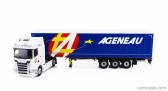 Eligor Scania S500 Truck Semi-frigo Ageneau Transports 2020 1:43 Biela Modrá